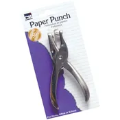 Charles Leonard One-Hole Metal Paper Punch - Stainless Steel Standard 1Pk BP 1-Hole