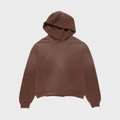 Acne Studios Fleece Logo Hoodie - Chocolate Brown