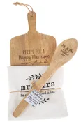 Recipe for Happy Marriage - Board, Towel & Spoon Sets (3 pc. set)