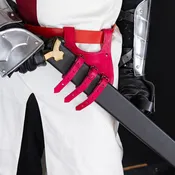 Ace Dueler Genuine Leather Three Strap Universal Renaissance Accessory Sword Dagger Right-Handed Belt Frog- Red