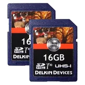 Delkin Devices Trail Cam Memory Card SDHC - 16GB - 2 pk