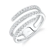14KWG .61CT DIA BYPASS RING