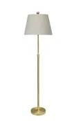 Solid Brass Floor Adjustable Lamp with Shade