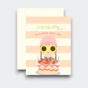 Greeting Card: Berry Sweet Girl Birthday