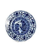 Antique Blue &amp;amp; White Delft Charger by De Klaauw (The Claw) Netherlands Ca. 1780