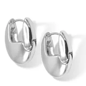 1"inch Oval Hoop Earrings - Gold or Silver Tone Thin Wire Hoops - Lightweight Minimalist Huggie Earrings for Women #HNE91036 EARRING(MD14)
