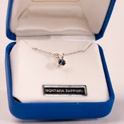 4.5 MM Montana Sapphire Pendant by Mac's Gems