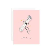 And That's a Wrap Diploma Bow Graduation Greeting Card