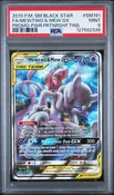 2019 Pokemon Sun & Moon Promo Power Partnership Mewtwo & Mew GX #SM191 PSA 9
