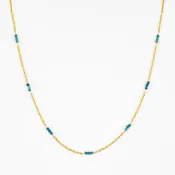 Chrysocolla and Chain Strand