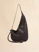 Petit sac Hobo en cuir nappa marron