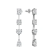 GIA CERTIFIED MULTI SHAPED DIAMOND EARRINGS, 8.08 CARATS