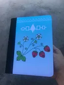 7" x 9" Strawberry Notebook with Pad of Paper — Tuscarora WoodWorks