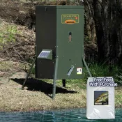 Texas Hunter Fish Feeder 175 lb with solar charger