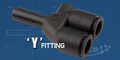 5/16” Push-to-Connect Y Fitting