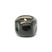 Basalt 5oz Glass Candle - Black Palo Santo Suede