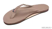 Flirty Braidy - Single Layer Premier Leather 1/2" Narrow Strap with Braid
