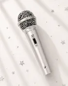 Silver Pop Star Microphone