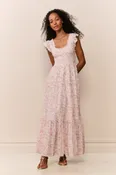 Chessie Floral Maxi Dress- Rustic Orchid