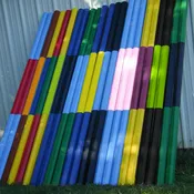 10ft 2 Color Stripe CUT Rails/Poles Wood Horse Jumps Bundle/3
