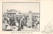 Long Beach California 1907 LA Times Thermometer Vintage Postcard AA80478