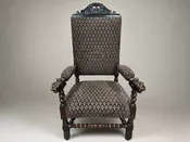 Carved Oak Renaissance-Style Arm Chair