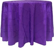 120 in. Pintuck Round Purple