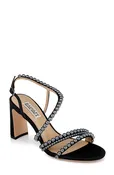 Amora Pearl Strap Block Heels