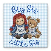 Big Sis Little Sis Canvas Wall Art — Ragdolls