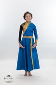 Avivamiento Matrix Long Taffeta Blue & Gold one sleeve Tunic