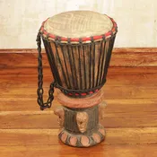 Think Together Wood Djembe Drum