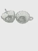 2 Sets of 2pcs  Fostoria Americana Pattern  Cream and Sugar Servers