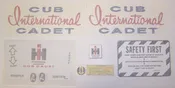1961-63 Cub Cadet Original Restoration Decal Set