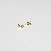 Kiki Stud Earrings with Peridot