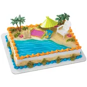 Beach Chair &amp; Umbrella Cake (14168)