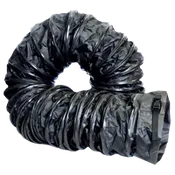 12″ x 25′ Static Conductive Duct with Plastic Buckle Cinch Straps