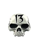 13 Vampire Skull Belt Buckle