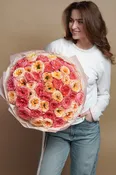 Bouquet - Apricot - peony garden roses