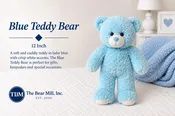 Blue Teddy Bear – 12 Inch