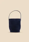 The Chelsea Mini -Navy Suede Bucket Bag