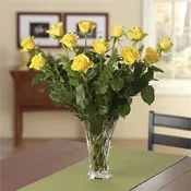 A Dozen Premium Yellow Roses