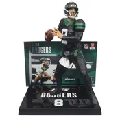 Aaron Rodgers (Black Jersey) Platinum Chase - New York Jets NFL SportsPicks 2024 Posed Figure