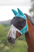 Shires Fine Mesh Fly Mask - Nose Fringe & Ears
