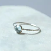 Blue Topaz Essential Energy Ring - Communication