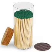 4" Matches in Large Chic Cork Top Jar