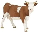 Simmental Cow Figure By Papo - Model Pp51133 - Realistic Farm Animal Toy