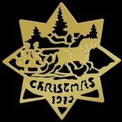 1972 Brass Biedermann Ornament