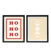 10x13 Reversible Wood Frame Sign - HO/MOON
