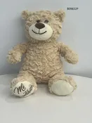 12" Light Brown Bear Body With Embroidery "Mi Presentacion" - B09832P
