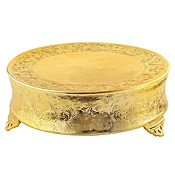 18" Round Amelia Gold cake stand